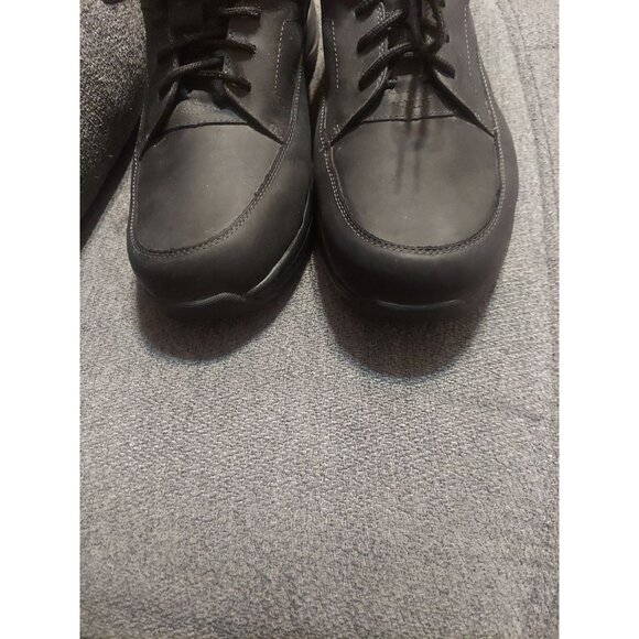 Dunham Men's Midland Non-slip Lace Up Oxford Work Sneakers Black Size 16 Leather - Picture 2 of 10